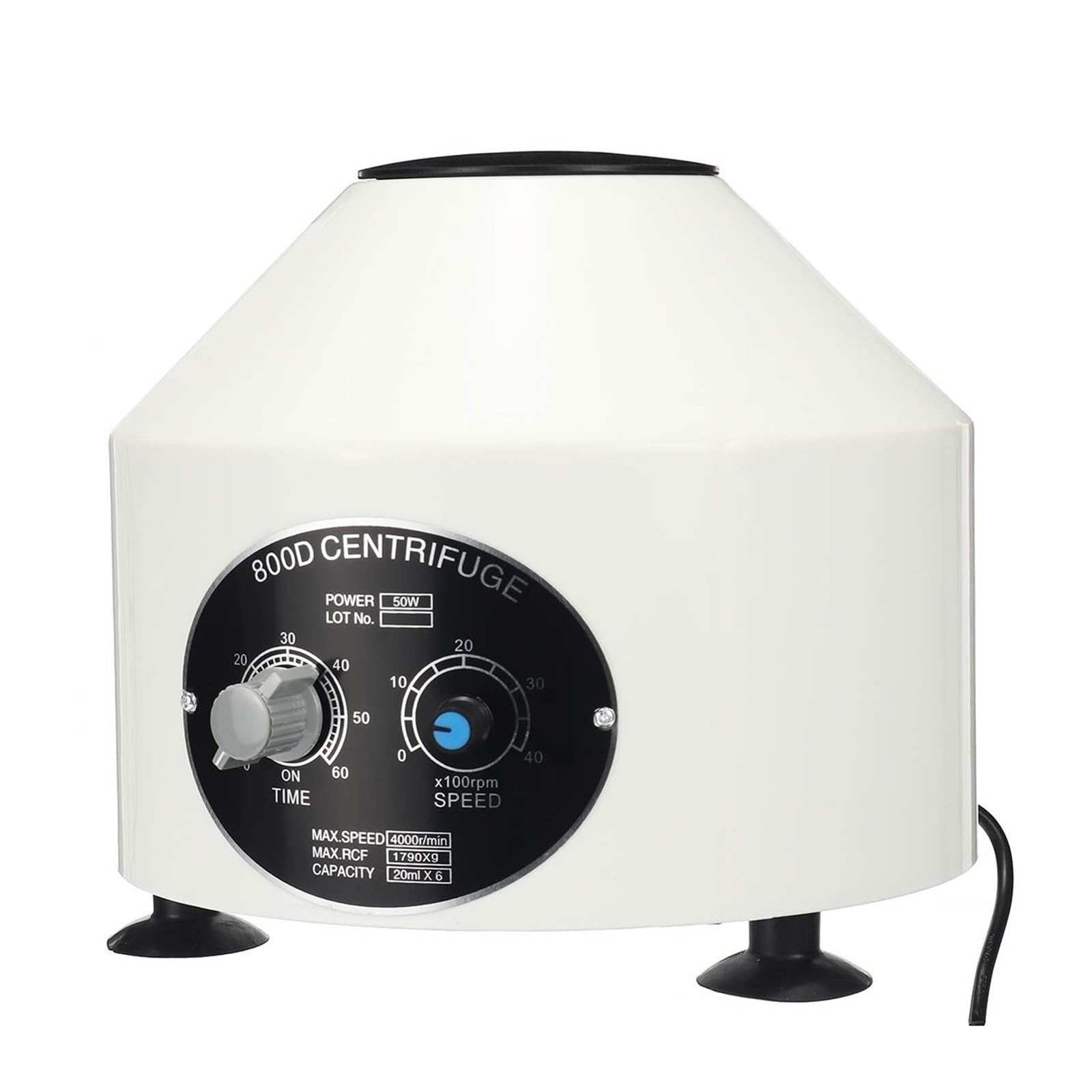 Laborzentrifuge, 800D Mini Elektrische Zentrifuge Niedriger-geschwindigkeit Labor Blut Maschine 4000rpm Timing Funktion for PRP