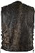 MDM Herren Lederweste im Vintage Style/Biker Kutte (2XL)