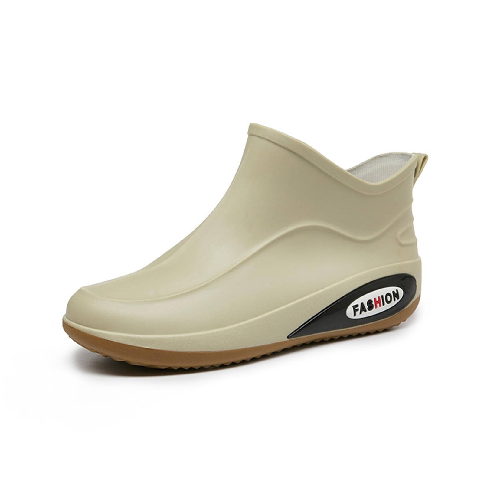 Męskie buty przeciwdeszczowe na co dzień wodoodporne krótkie kalosze z gumową podeszwą retro obuwie do ogrodnictwa wilgotne spacery po mieście
