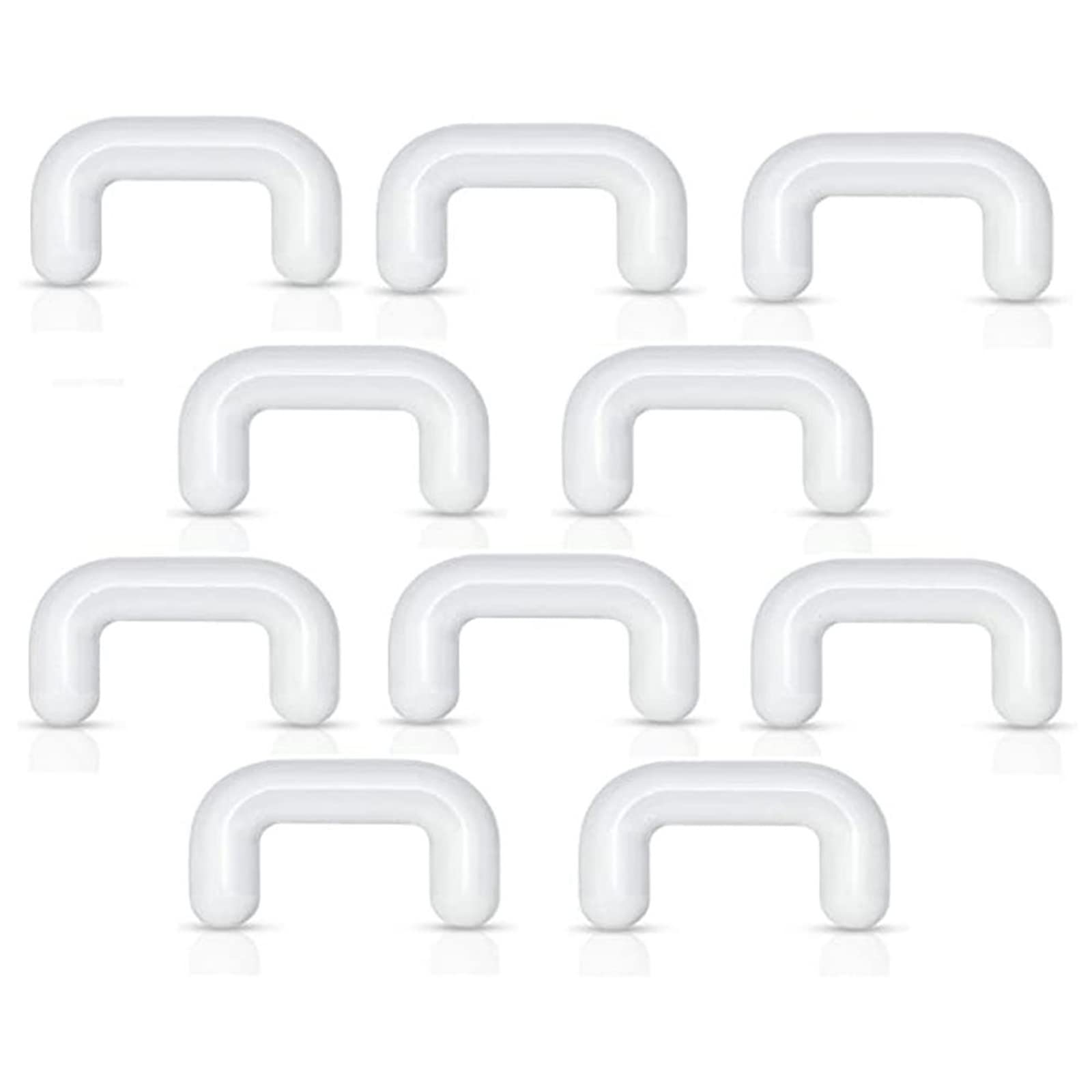 104 Stück Nasenpiercing Acryl 16G Nasenring Nasenstecker Gerade Stab und C Form Piercing Septum Knorpel Tragus Helix Ohrringe Transparent