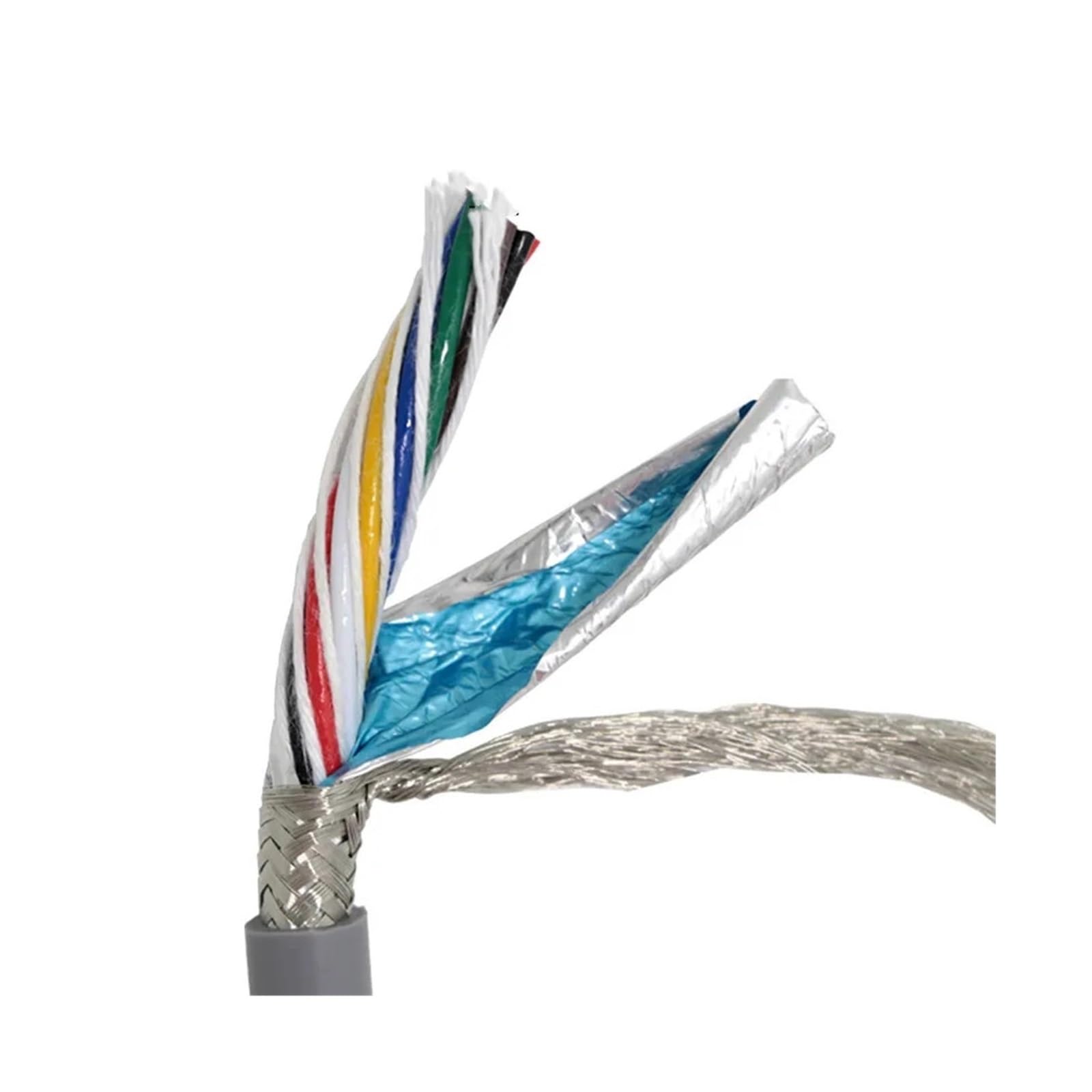Cavo schermato for traino da 1 m 2/3/4, PVC flessibile 11/13 AWG | Filo di rame resistente alla flessione(2 cores,17 AWG 1m)