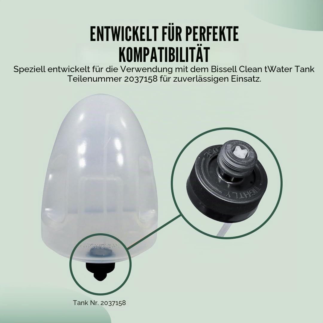 Selgo Ersatzkappe und Strohhalm für Bissell Little Green Teppichreiniger – Modelle 1400B, 1400W, 3369, 3353, 3519, nur für die aufgeführten Modelle