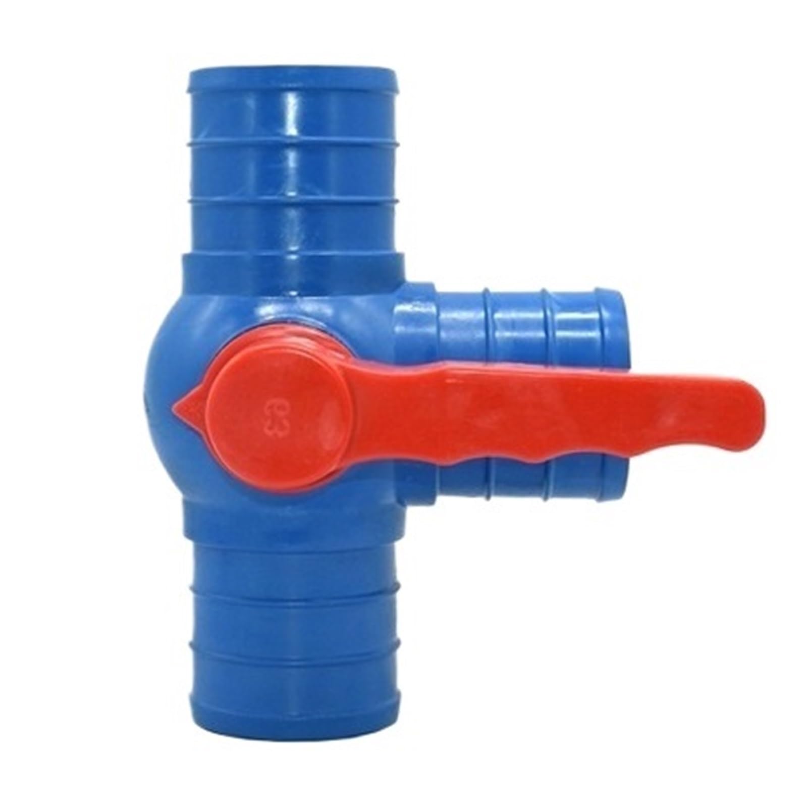 Conector de manguera de cinta de agua, divisor en T, acoplador de válvula de cierre recto, accesorios de riego, bola, 50/63/75/100mm(Gold)