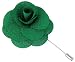 Flairs New York Gentleman's Essentials Premium Handmade Flower Lapel Pin Boutonniere (Pack of 1 Pin, Fairway Green Begonia)