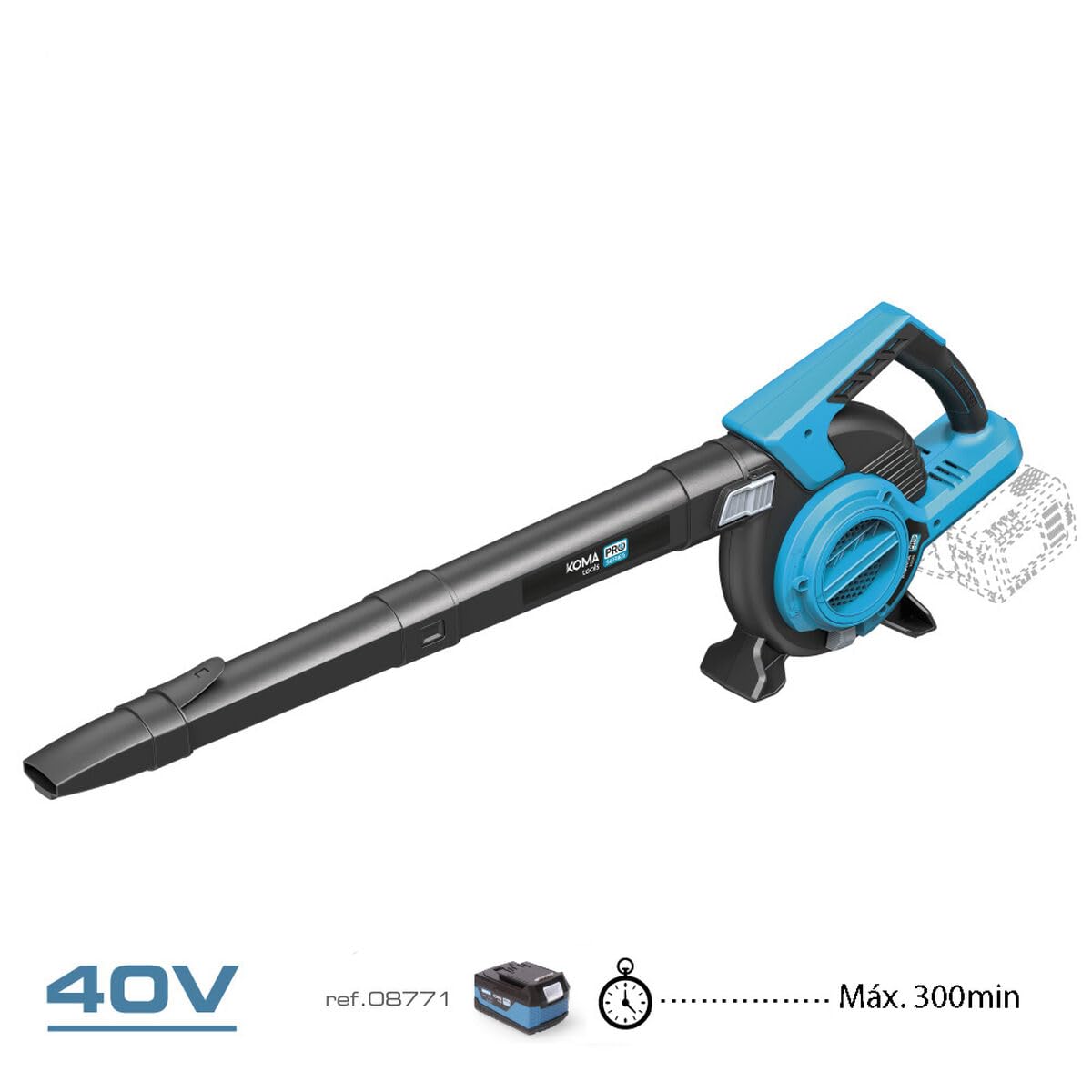 SOPLADOR - ASPIRADOR - TRITURADOR 40V (SIN BATERIAS Y CARGADOR) KOMA TOOLS EDM