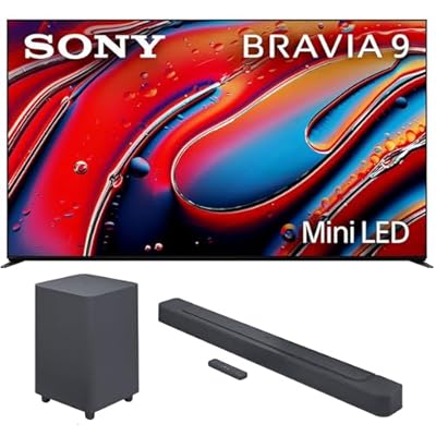 Sony K85XR90 85 Inch XR90 Series Bravia Mini LED HDR QLED 4K Google TV with a JBL BAR-500 5.1ch Soundbar and Subwoofer with MultiBeam and Dolby Atmos (2024)