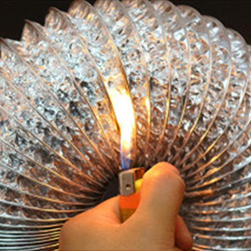 ULTECHNOVO High Temperature Resistant Foil Duct Hose 6.56Ft X 7.09In Flexible Aluminum Ventilation Exhaust Hose for HVAC Kitchen Bathroom Grow Room - Image 2