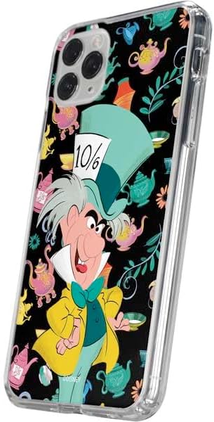 Skinit Clear Phone Case Compatible with iPhone 11 Pro - Officially Licensed Disney Alice in Wonderland (Animated) The Mad Hatter Design