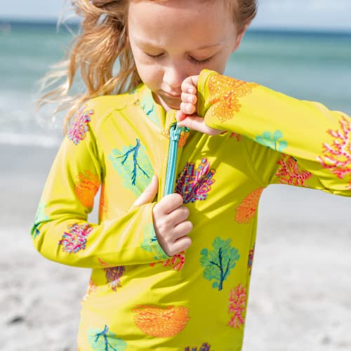 Image of SwimZip Girls' Long Sleeve Swim Dress Cover Up Swimsuit - UPF 50+ Sun Protection