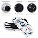 SPYMINNPOO Ski Gloves, 2Pcs Snow Gloves Windproof Snow Antislip Unisex for Cold Weather Winter (Red White)