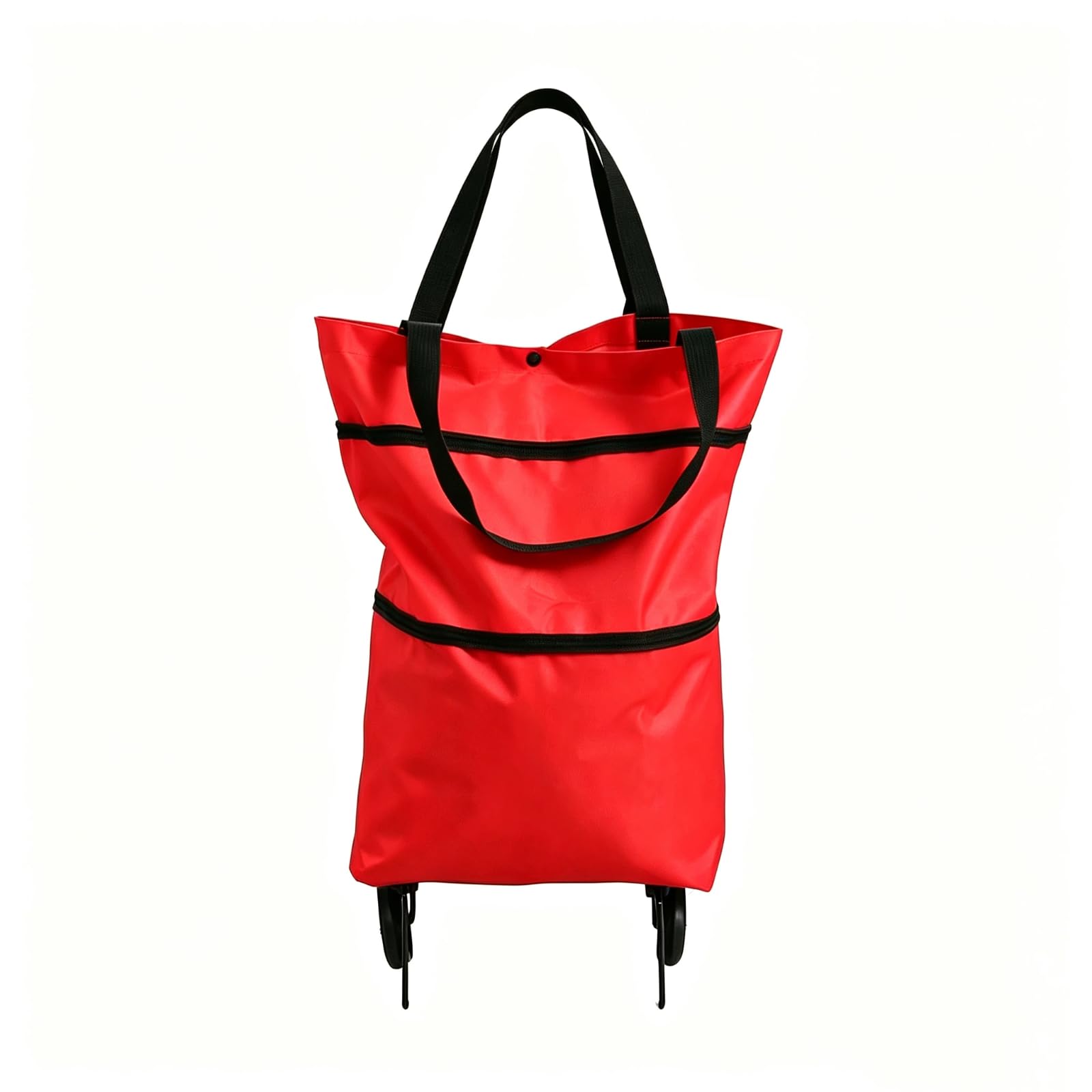 Shopping Bag, Oxford Foldable Shopping Cart, Expandable Tote Bag with Wheel