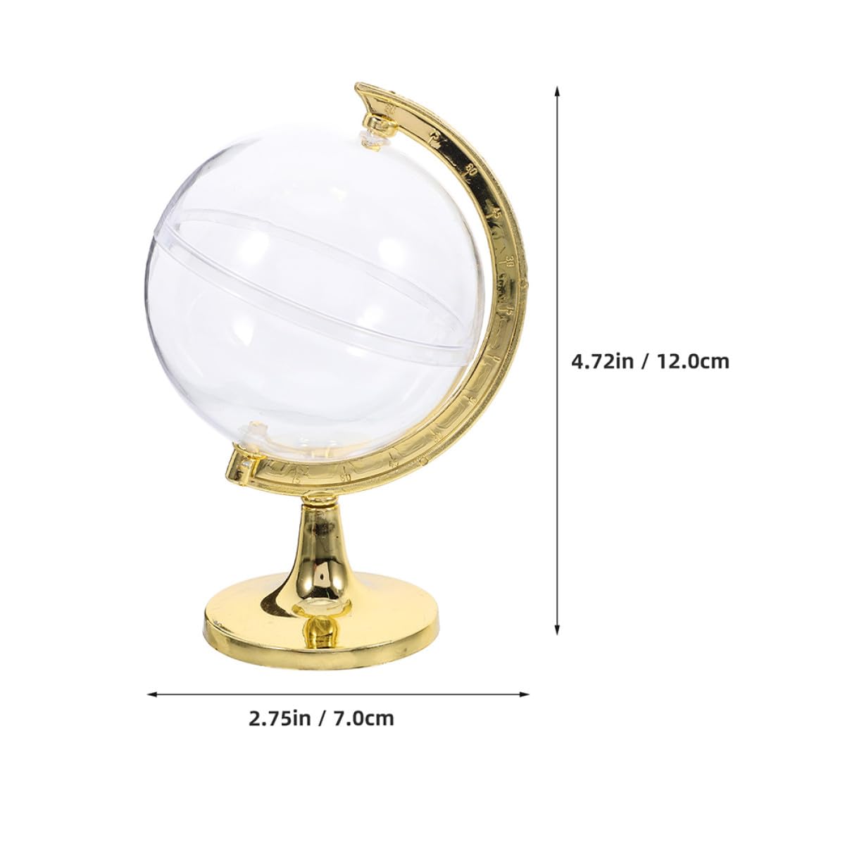 Homoyoyo Lot de 20 Boîtes à Dragées de Globe Doré Petites Boîtes à Bonbons pour Mariage et Shower Contenants Décoratifs à Remplir Rangement Pratique pour Présents d'Invités