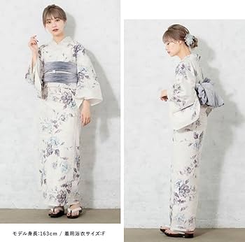 Amazon.co.jp: きもの館 創美苑 浴衣セット 2点(浴衣、帯
