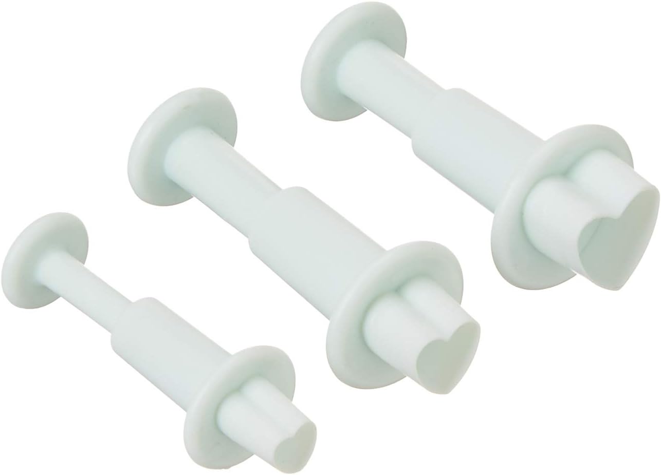 Set of 3pcs Fondant Heart Shaped Plunger Cutter