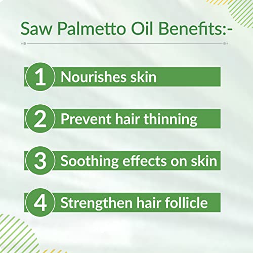 Image of B-URBAN Saw Palmetto Oil (Serenoa Repens) Pure & Natural Cold-Pressed Oil, Manages Pores, Moisturize And Nourish Skin, Prevent Hair Loss, Used In Cream, Lotion, Shampoo, Serum (15ml)