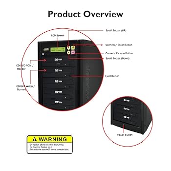 Amazon.com: ACARD 1 to 11 24X Burner CD DVD Duplicator