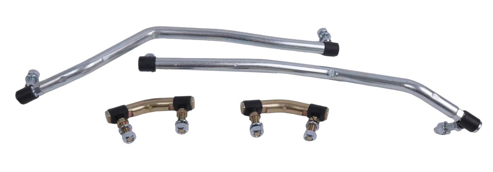 Juego de eslabones de arrastre de dirección ajustables a izquierda y derecha 583513301 583513401 con 2 eslabones pivotantes de barra de acoplamiento 583513501 compatible con Husqvarna Jonsered