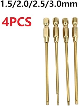 4PCS Hex Wrench Set - Precision Screwdriver Tools for Models - 1.5/2/2.5/3mm Mini Hand Tools for Electric Repairs