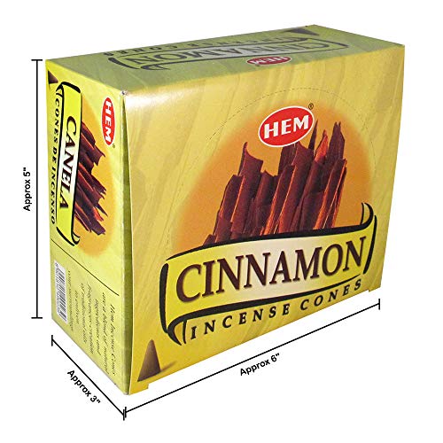 Hem OAAOM965895 Cinnamon - Case Of 12 Boxes, 10 Cones Each - Hem Incense From India thumb #5