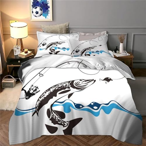 Housse de couette microfibre hypoallergique feu et eau 3D ultra douce - 6
