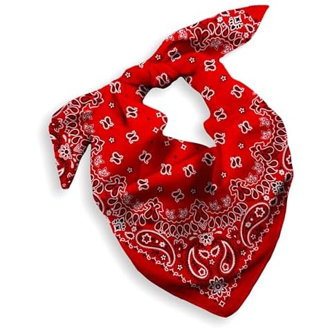 Every-ville 100% Cotton Red Bandana Cover