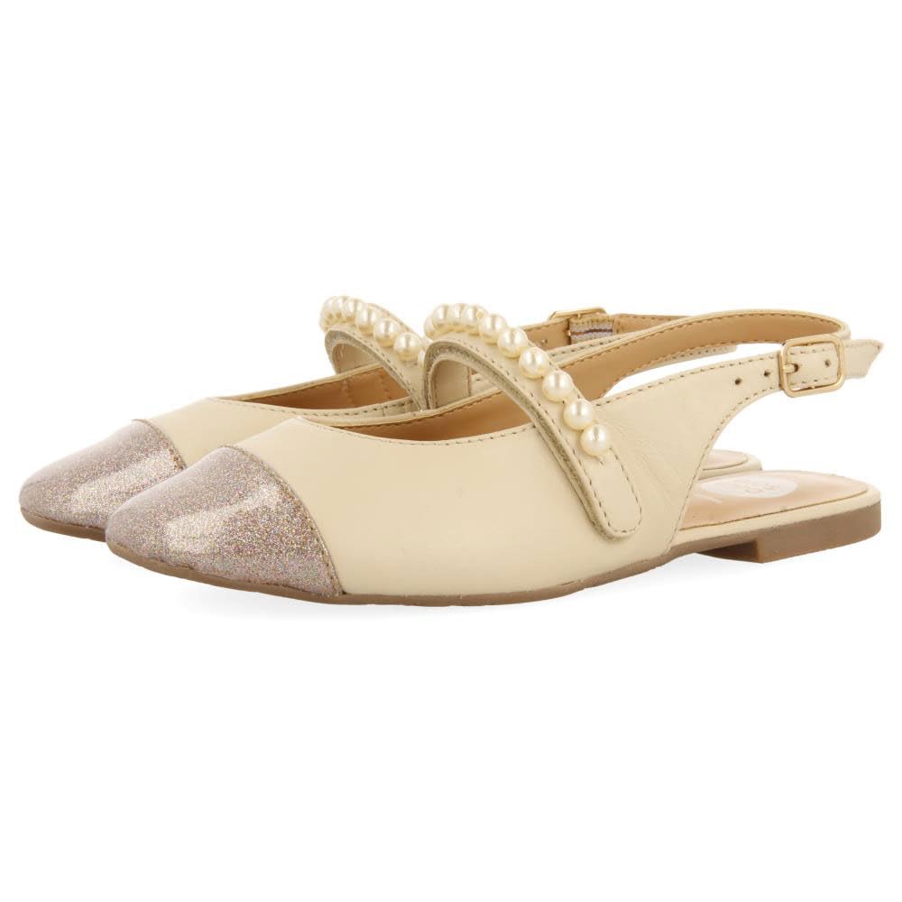 GIOSEPPO Hawley, Mary Jane Flats, Off-White, 35 EU, Ivory White, 2.5 UK