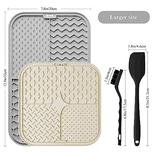 Coomazy Alfombrilla para lamer perros gris