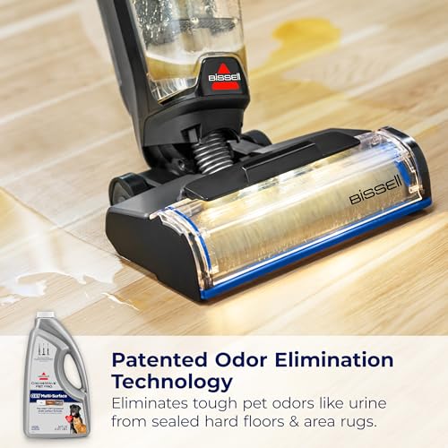 Image of Bissell CrossWave PET PRO OXY Multi-Surface Formula, 40191, 64 oz, Removes Stuck-On Stains like Dirt, Grease, and Grime from Sealed Hard Floors and Grout, Patented Odor Elimation Technology