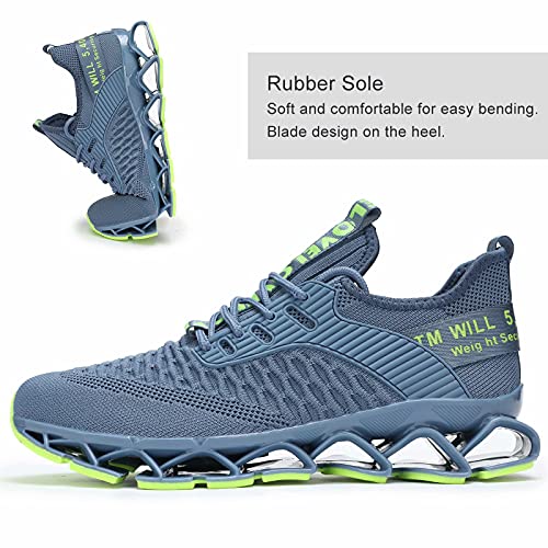 Image of Vooncosir Men's Fashion Sneakers Breathable Mesh Running Shoes Blade Non Slip Soft Sole Casual Athletic Walking Shoes