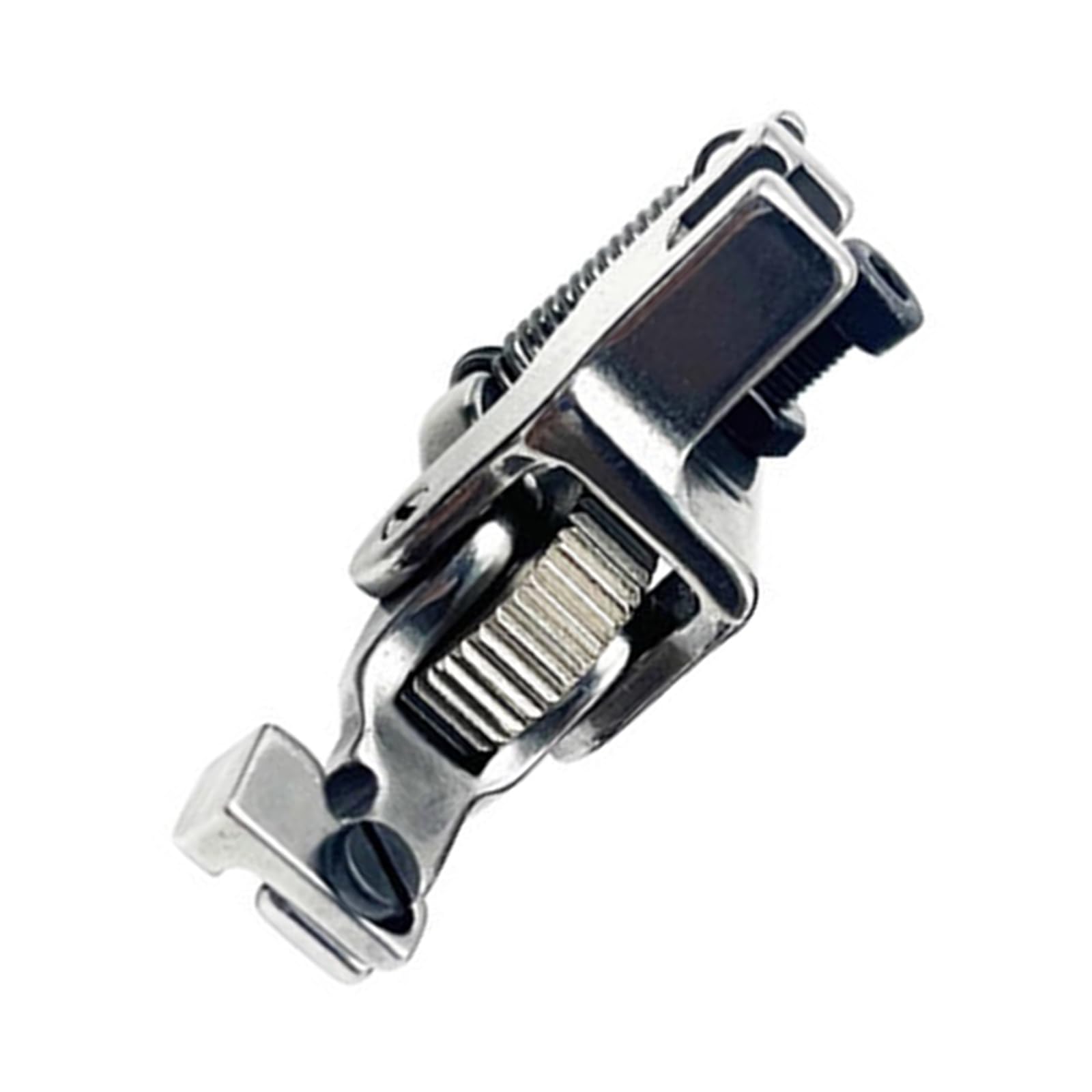 Heavy-Duty Adjustable Invisible Zipper Presser Foot with Roller Wheel for Flatbed Sewing Machine Accessories Professional Invisible Zippers Attachment