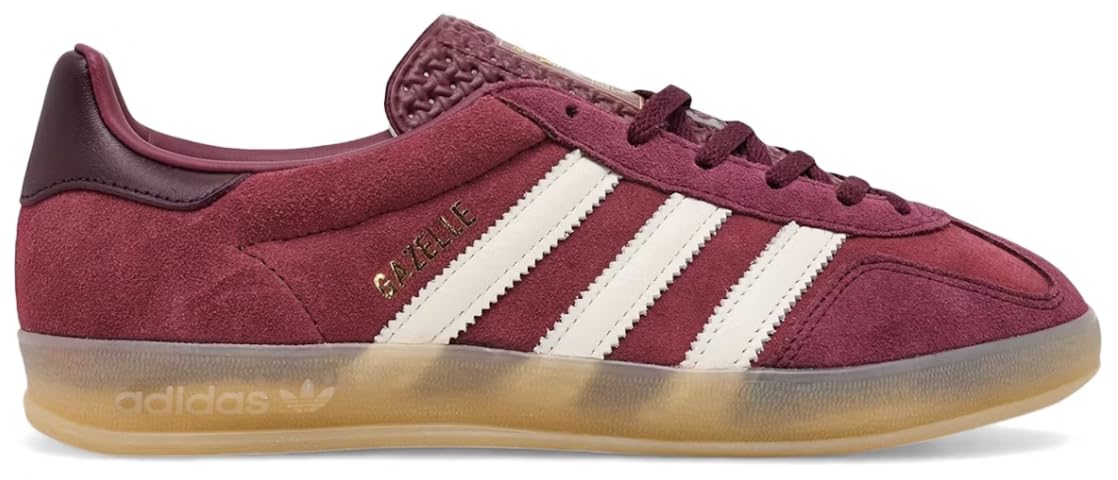 adidas Originals Gazelle Indoor Womens Sneaker 9 Shadow Red Off White
