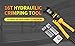 LFGUD 16T Hydraulic Crimping Tool 8 AWG to 600 MCM Battery Cable Crimping Tool 0.87 inch Stroke Hydraulic Lug Crimper Electrical Terminal Crimper with 13 Pairs of Dies