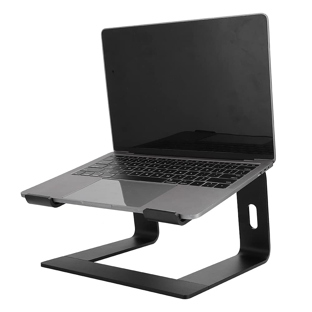 Supporto verticale per laptop, staffa di dissipazione del calore per notebook, supporto ventilato in lega di alluminio per PC desktop con gestione dei cavi, ideale per un ambiente