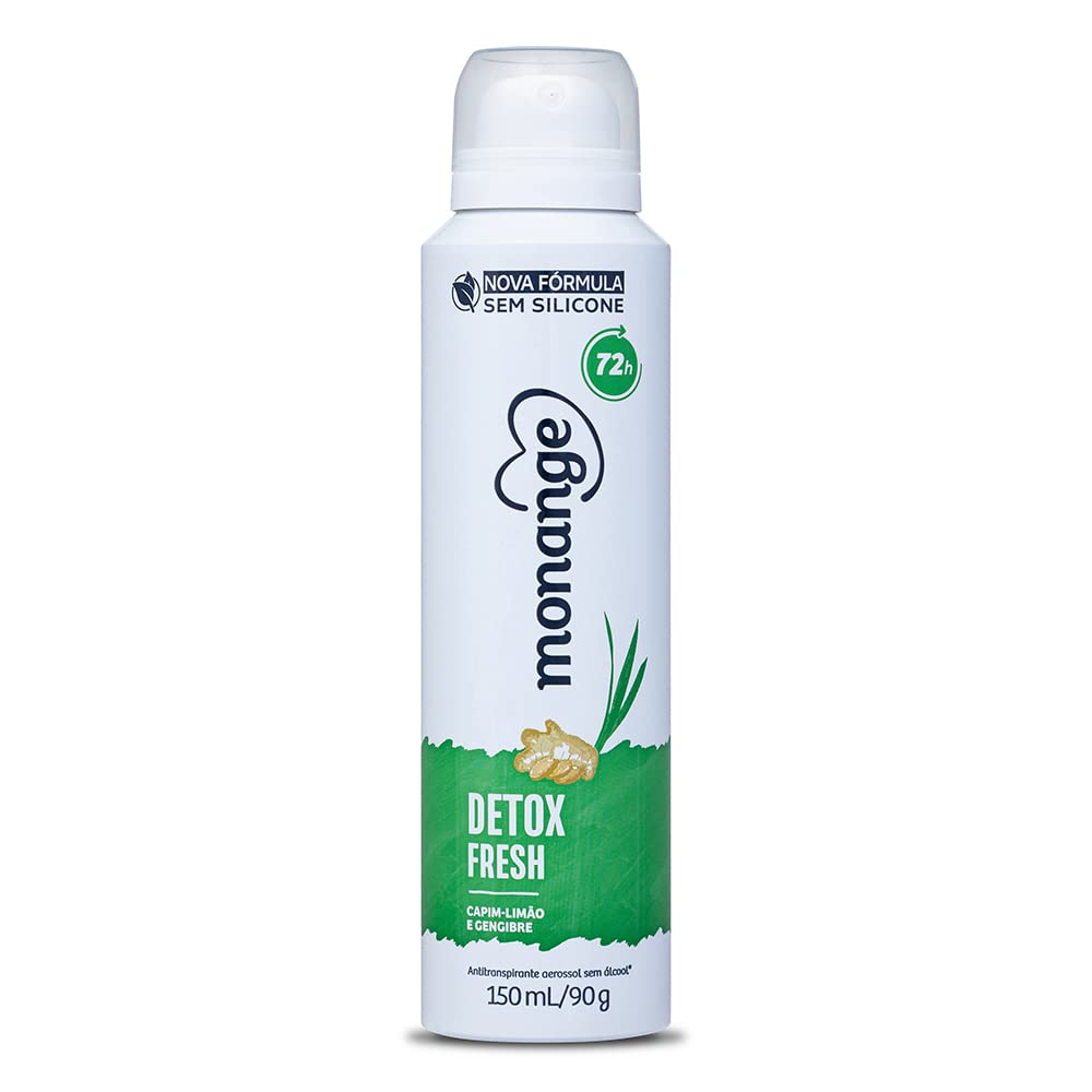 Monange Desodorante Aerossol Antitranspirante Feminino Detox Fresh 90G