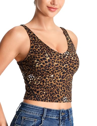 Image of THE GYM PEOPLE Womens' Sports Bra Longline Wirefree Padded with Medium Support