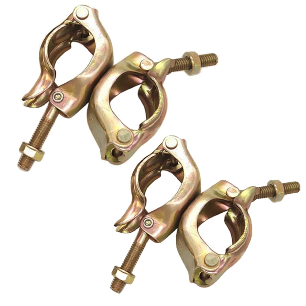2 Pack Scaffolding Coupling Clamp, Swivel Stamped Scaffolding Clamps Steel Pipe Clamps Connector for Attaching Scaffolding Anchor Rod