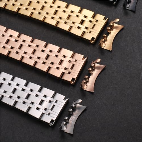 Bracelet de montre en métal avec interface incurvée pour changer de style