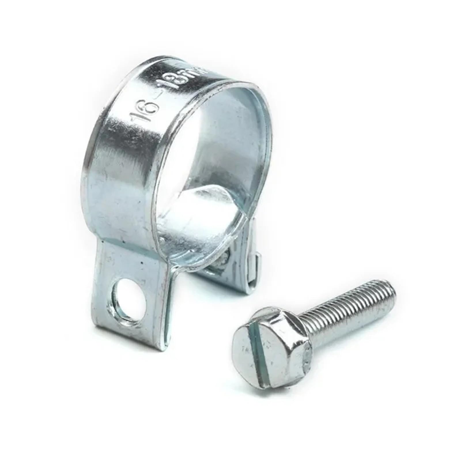 Hose Clamps Stainless Steel 25Pcs 7mm to 18mm Steel Fuel Injection Style Hose Clamp Assortment Kit for Diesel Petrol Pipe