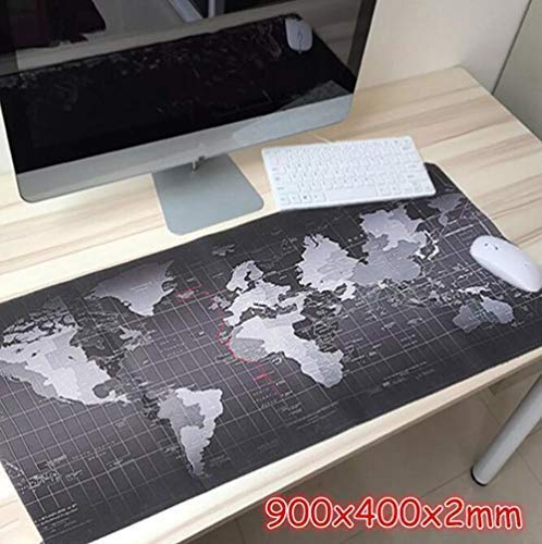 SUCAN 900x400x2mm Grande Taille Tapis De Souris Carte Du Monde Pour Ordinateur Portable Cover