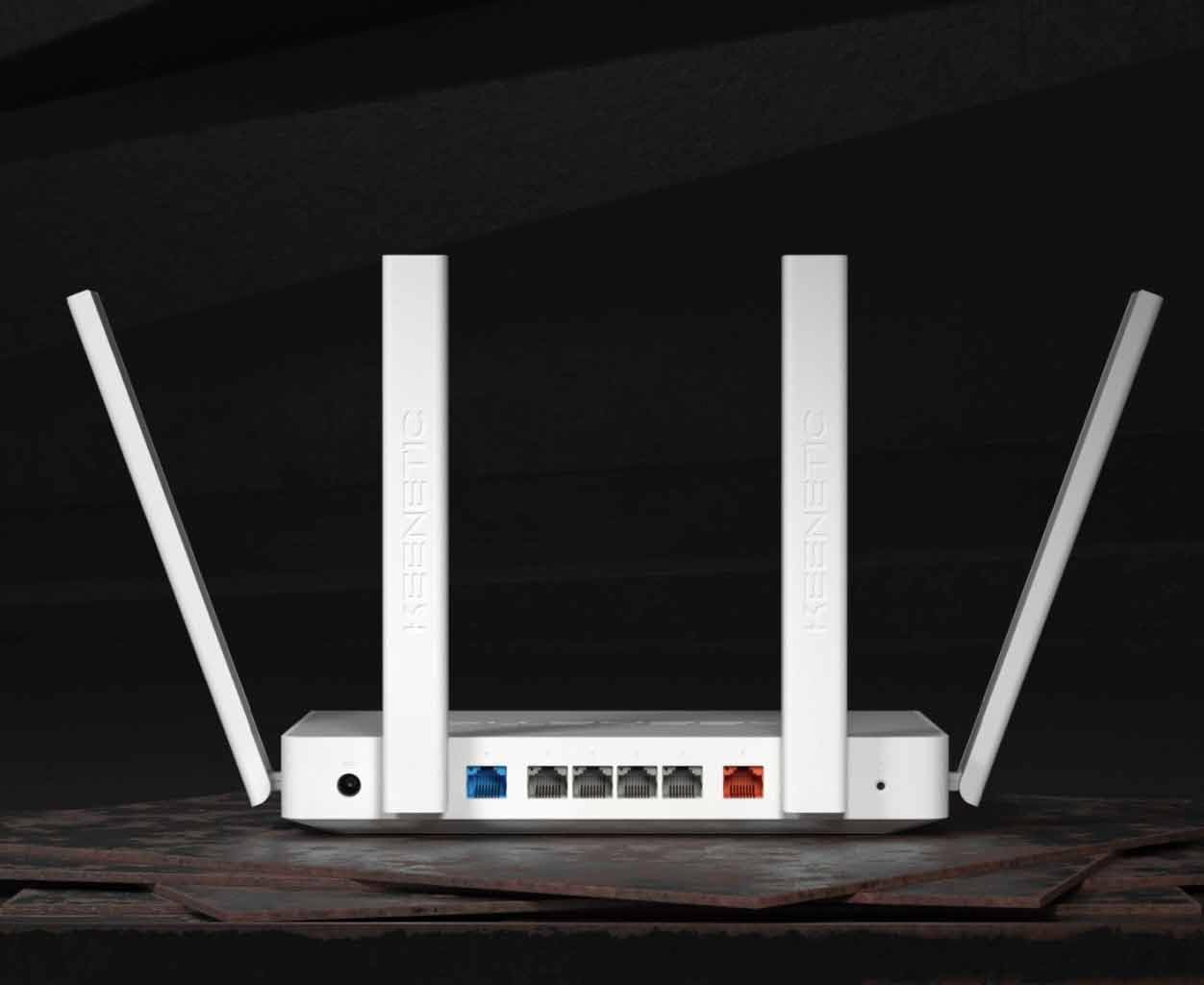 Keenetic Titan Router Multi-Gigabit Wi-Fi 6 mesh AX3200 con CPU ARM dual core, smart switch con 1 porta 2.5 Gigabit e 5 porte 1 Gigabit, porte USB 2.0 e USB 3.0