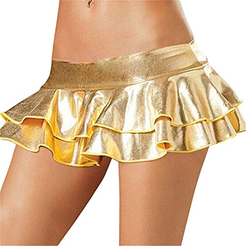 Mini Jupe Sexy Courte Femme Moulante Cuir Mouillé Courte Taille Clubwear Wetlook Unique Mini Robe Aspect Cuir Mouillé Taille De Fête Costume de Club Cover