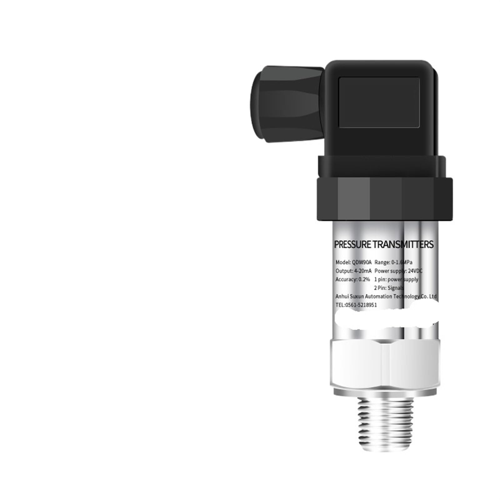 0-600Bar Pressure Transmitter 4 to 20ma 0 to 10V G1/4 Pressure Sensor Water Oil Gas Pressure Transducer Pressure Sensor sensor(0-10V Output,0-16bar)