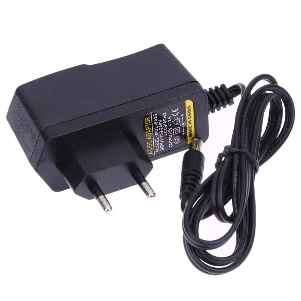 Alimentatore KALEA-INFORMATIQUE 220V AC – 5V DC 2A, Connettore 2,5x5,5 Mm – Sostituisce Alimentatori Da 0,25A A 2A, Per Dispositivi Elettronici