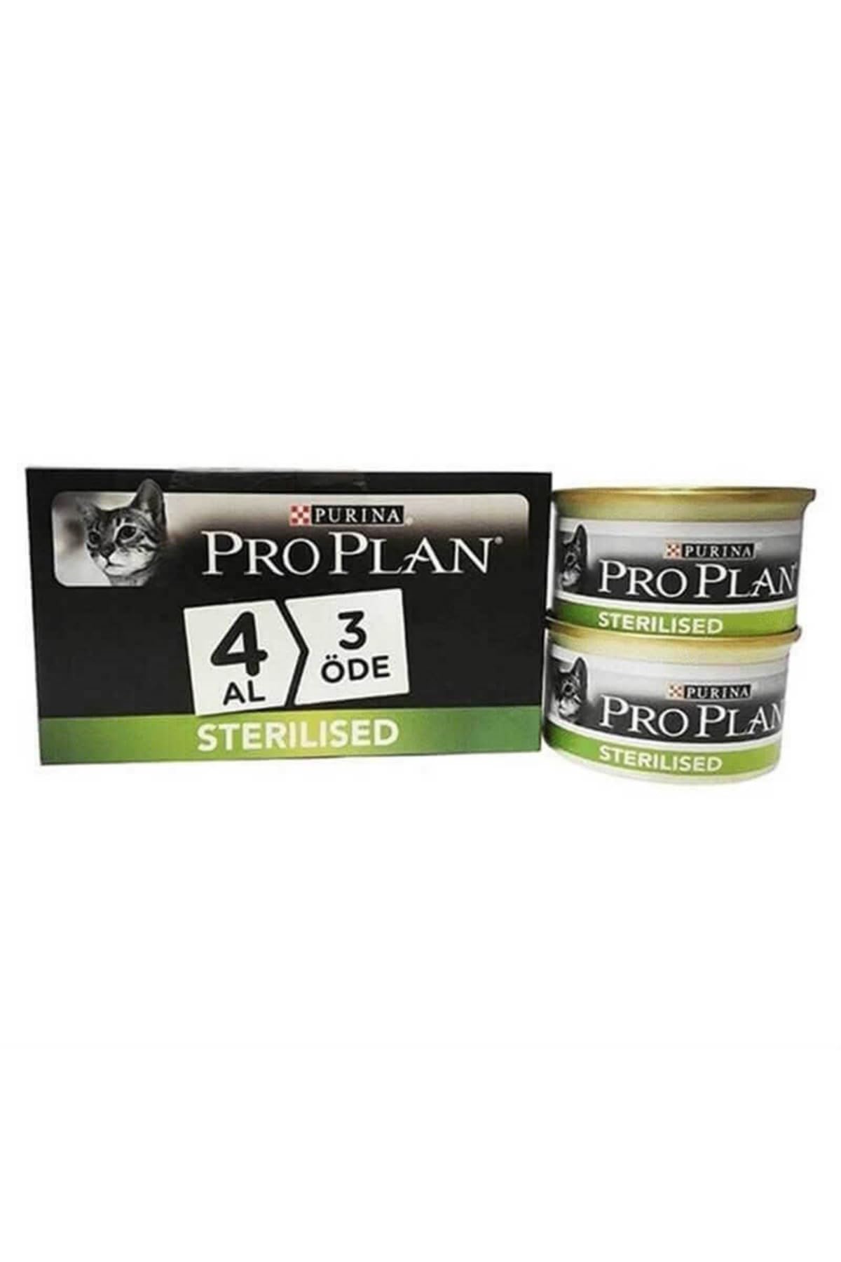 Purina Pro Plan Sterilised Kısırlaştırılmış Kediler İçin Somonlu Yaş Kedi Maması 24 Al 18 Öde