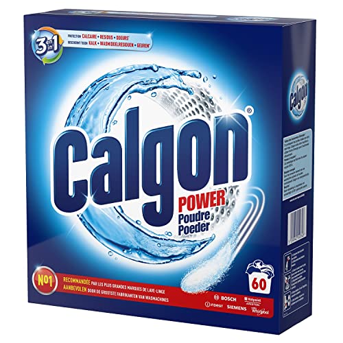 Calgon Poudre 4en1, Anti Odeur Anticalcaire Nettoyant Lave-Linge (1,5kg - 60 Lavages)