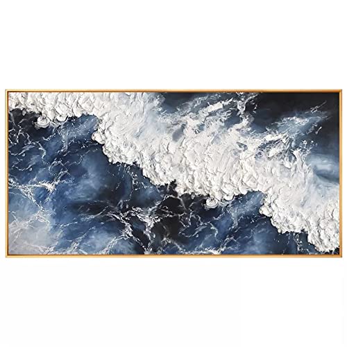 Lienzos para pintar de atardecer y olas marinas en cuadros modernos 2