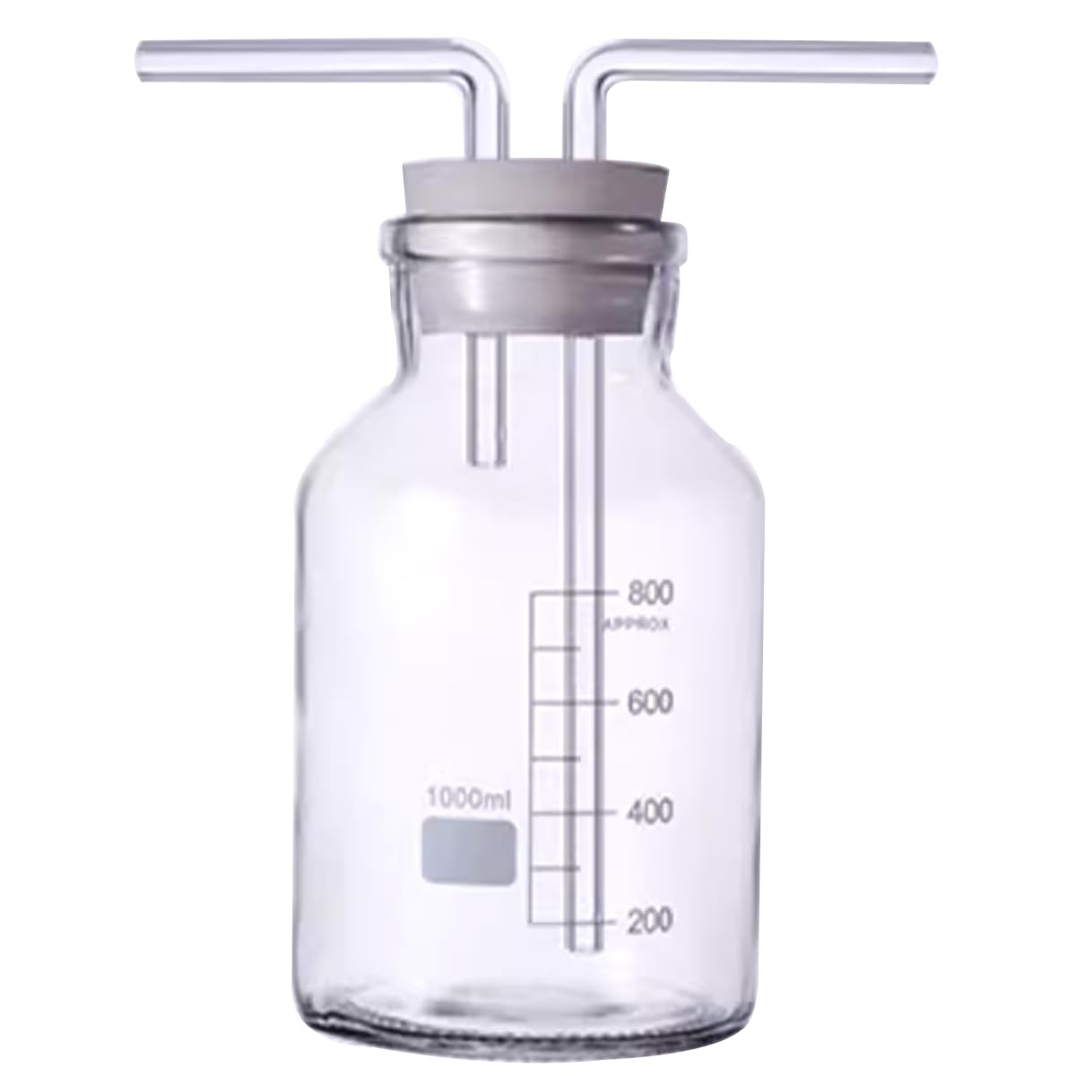 Laborflasche aus Borosilikatglas, 1000 ml, abgestufte Gaswaschflasche für Chemie-Experimente, langlebiges Laborglaswaren-Set, unverzichtbare Laborausrüstung