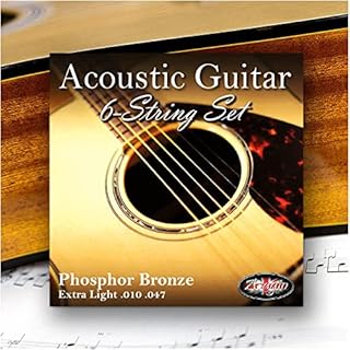 Adagio Professional Acoustic Guitar Strings Full Set/Pack - Gauge 10-47 Phosphor Bronze