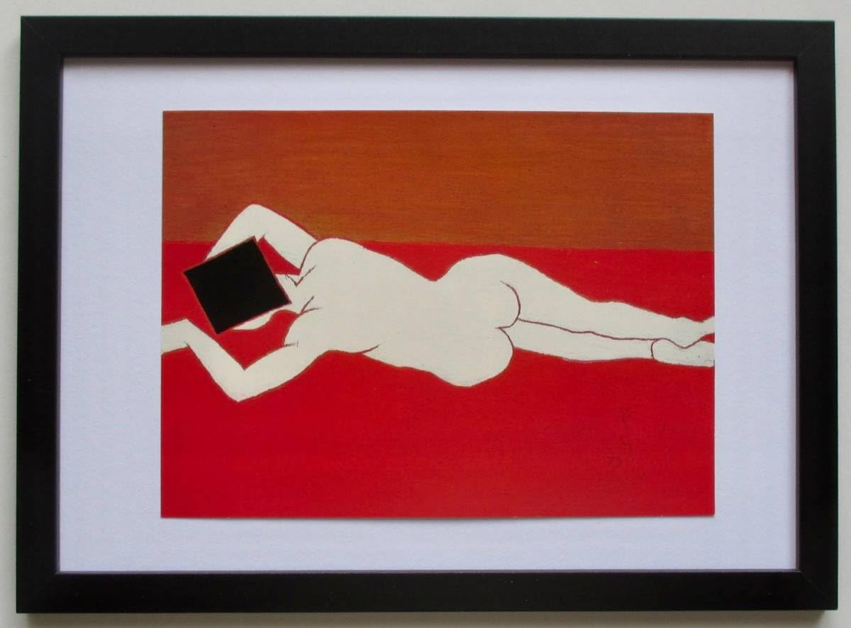 Amazon.co.jp: 熊谷守一「臥裸婦」 画集画 A4額入り : おもちゃ