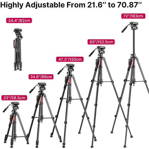 Image of ULANZI VT-02 Metal Camera Tripod | Heavy Duty, Portable & Adjustable Stand for DSLR, Smartphone & Vlogging | Strong, Compact & Travel-Friendly